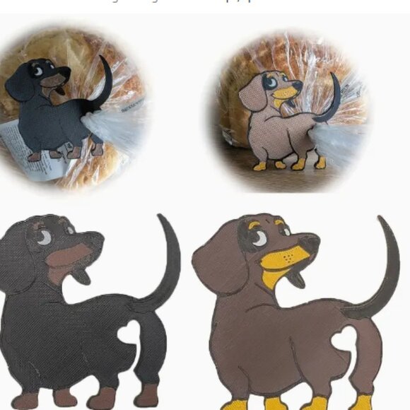 Set of Two Dog or Cat Butt Bread Bag Clips - Picture 1 of 6